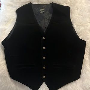 Stefano Mens Leather Vest